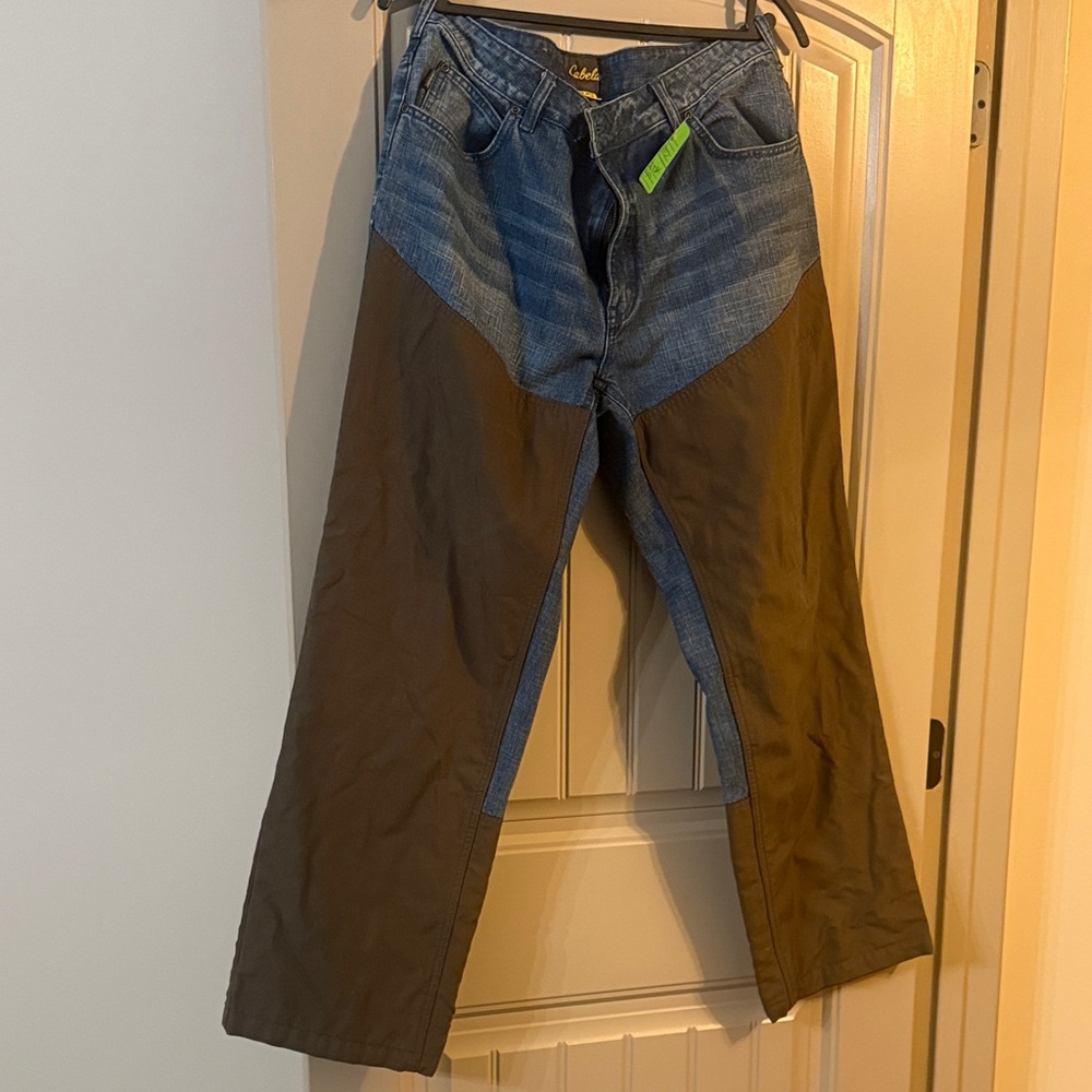 Cabela's Blue and Brown Bootcut Jeans
